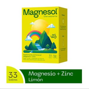 Magnesol Polvo Sabor Limon, 33 sobres