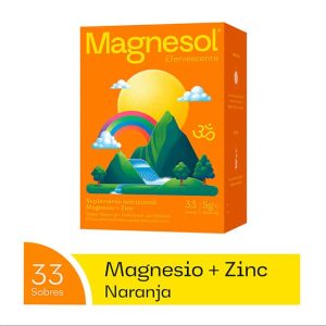 Magnesol Polvo Sabor Naranja, 33 sobres
