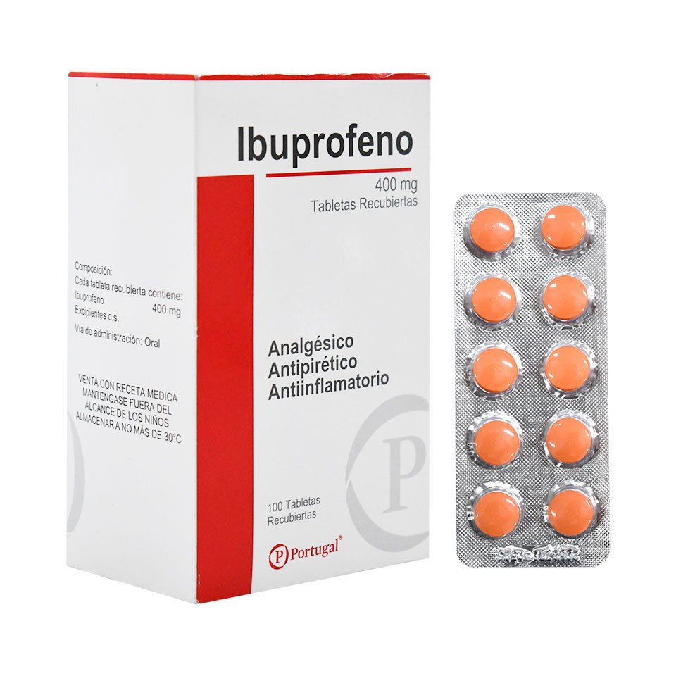 Ibuprofeno 400mg Tableta Recubiertax10 pastillas