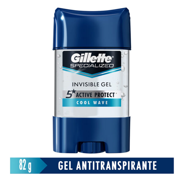 Desodorante Gel Antitranspirante Gillette Cool Wave Clear - Frasco 82 G