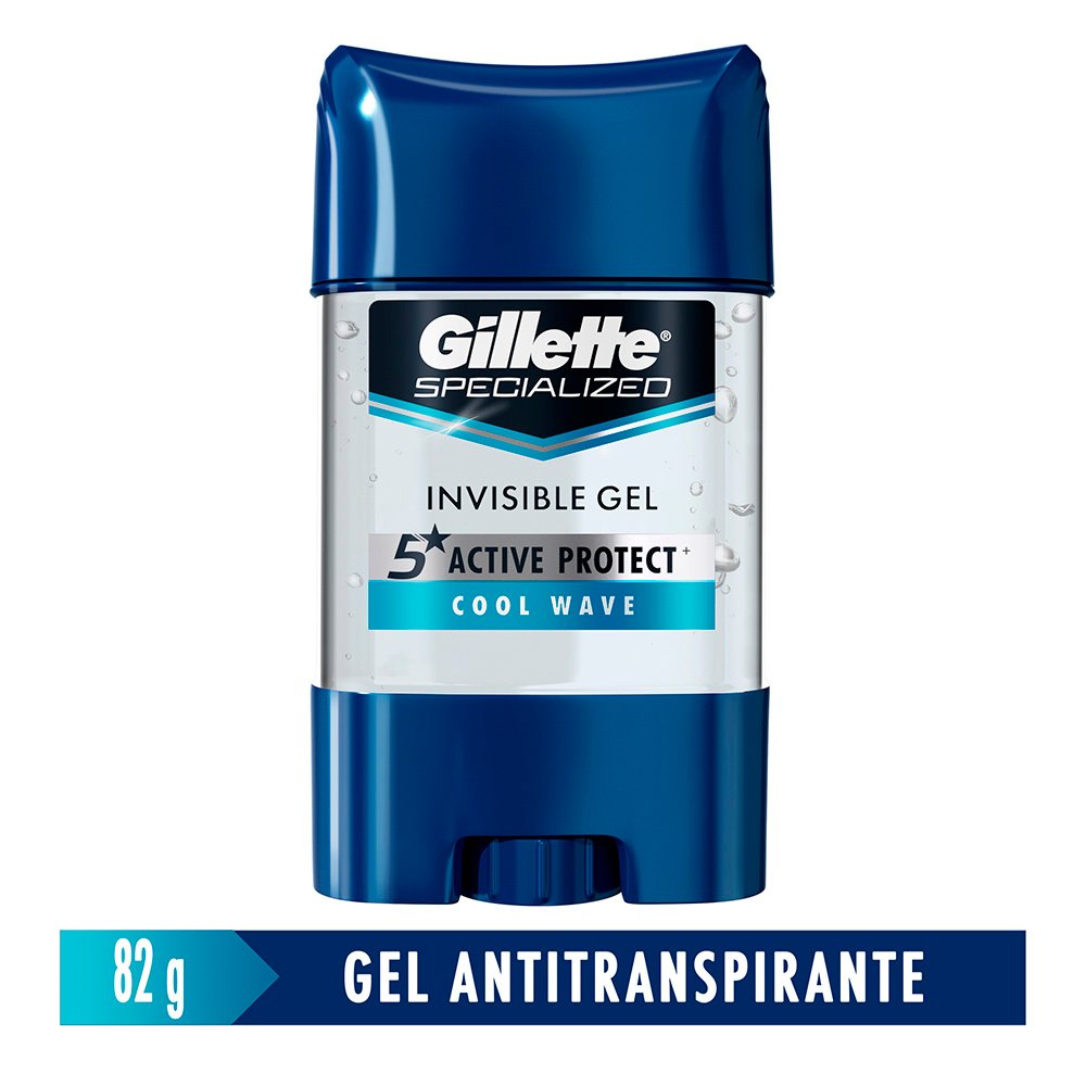 Desodorante Gel Antitranspirante Gillette Cool Wave Clear – Frasco 82 G