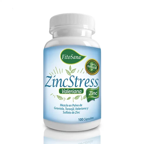 Zinctress, Valeriana, 100 capsulas,Fitosana