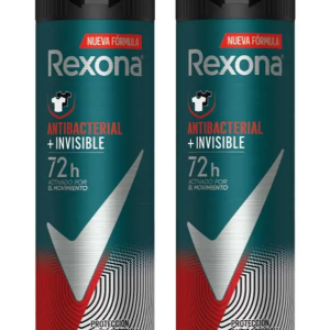 Desodorante Rexona Antibacterial+Invisible, 150 ml x 2 unidades