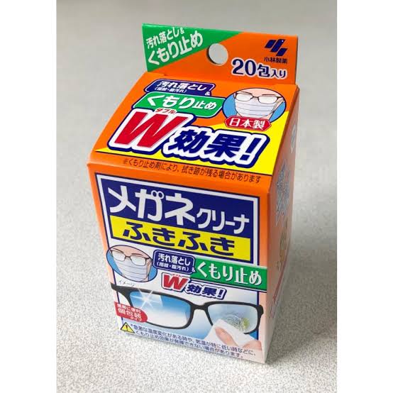 Toallitas limpiadoras de lentes Megane Clean Fuki Fuki - Anti-Fogging Plus (Caja de 20 unidades) - Imagen 3